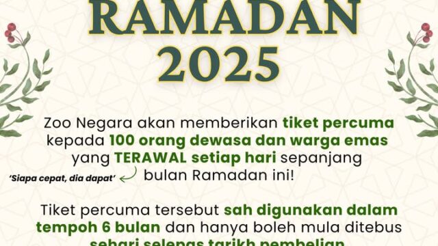 Zoo Negara Deals Ramadan 2025 - Jomsale